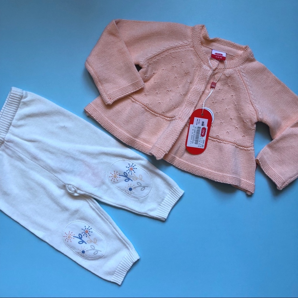 Baby girl set, new